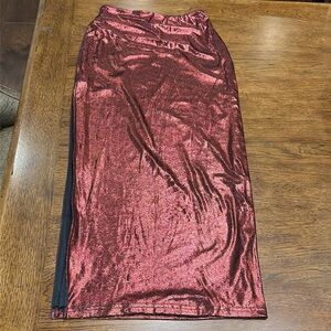 CUPSHE NWT red/black women’s XS long skirt